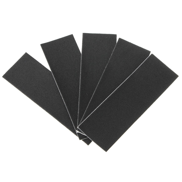 12Pcs 110mm x 35mm Black Wooden Fingerboard Skateboard Foam Grip Tape Stickers Image 6