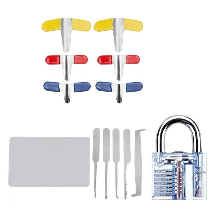 12Pcs Transparent Lock Leather Bag Lock Repair Lock Tool Gasket Package Set Image 1