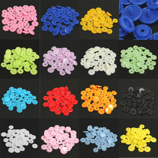 150Pcs,Set Plastic Resin T5 Fastener Snap Kam Buttons Pliers Kit DIY Crafts Image 4