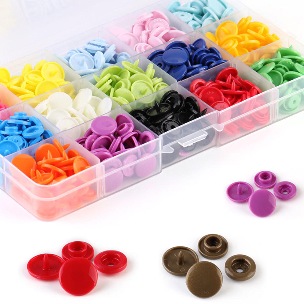 150 Sets T5 Snap Poppers Fasteners Press Studs Snaps Starter Plastic 1 Pliers Image 2