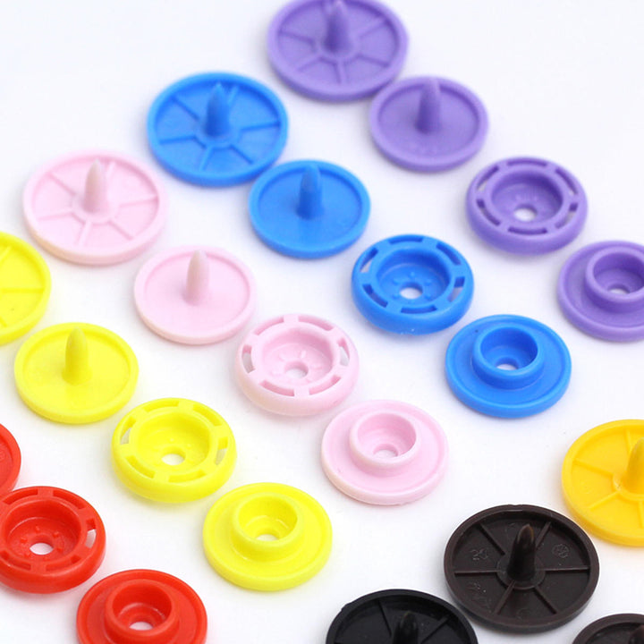 150 Sets T5 Snap Poppers Fasteners Press Studs Snaps Starter Plastic 1 Pliers Image 4