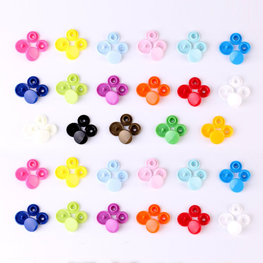 150 Sets T5 Snap Poppers Fasteners Press Studs Snaps Starter Plastic 1 Pliers Image 4