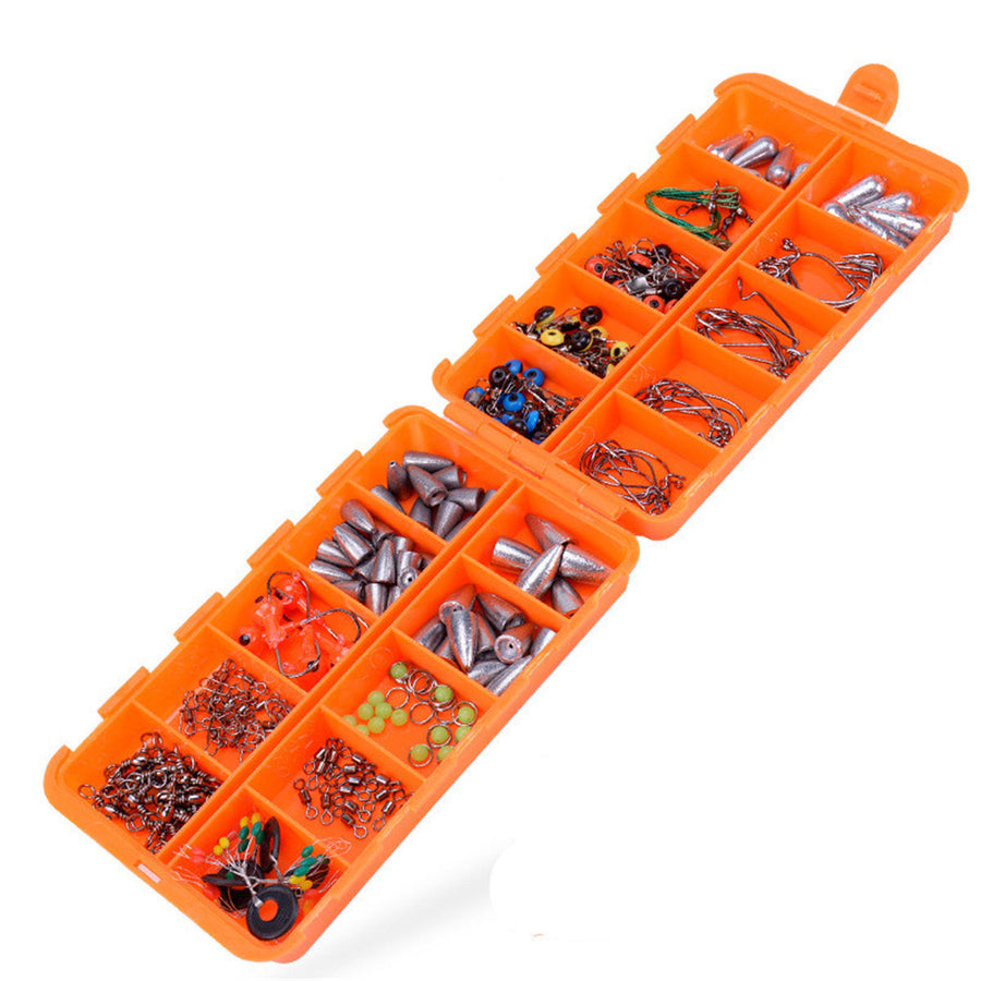 226Pcs Fishing Accessories Tackle Kits Jig Hooks Sinkers Swivels For Freshwater Image 1