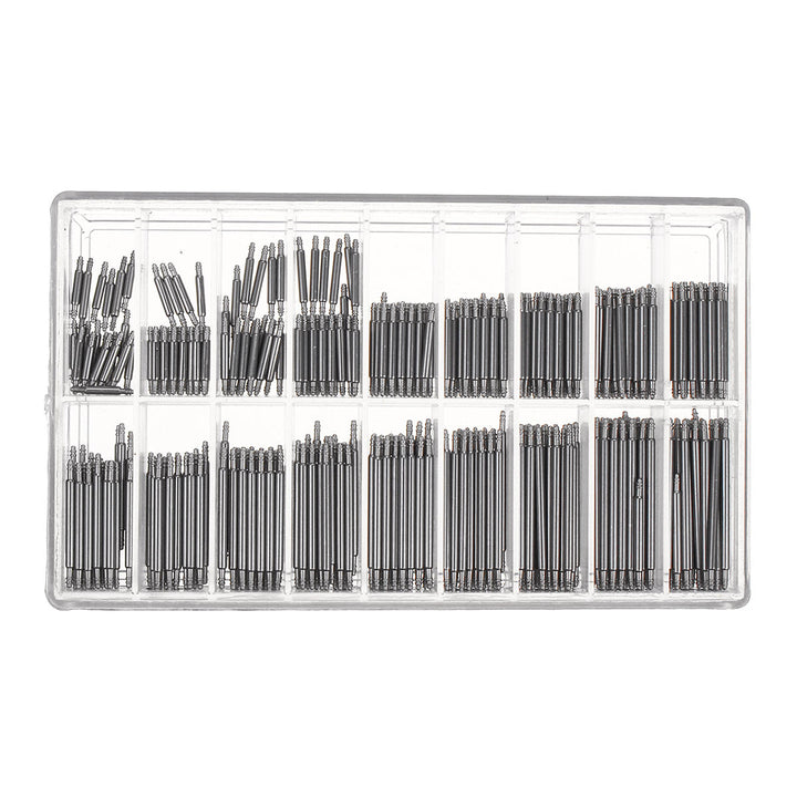 360Pcs Stainless Steel 8-25mm Watch Band Strap Spring Bars Link Pins Watch Repair Set Image 9