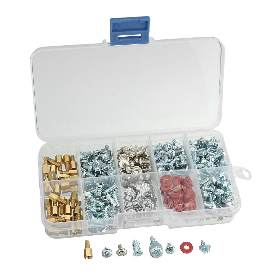 318Pcs Personal Computer Screw and Standoffs Set Assortment Kit for Mother Board Image 2