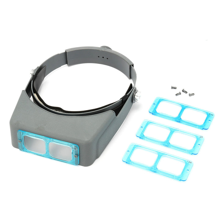 4 Lens Headband Wearing Magnifier Watch Repair Reading Optivisor Eye Welding Visor Tool Image 1