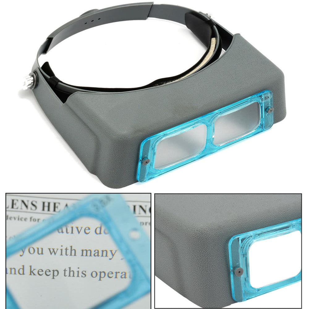 4 Lens Headband Wearing Magnifier Watch Repair Reading Optivisor Eye Welding Visor Tool Image 2