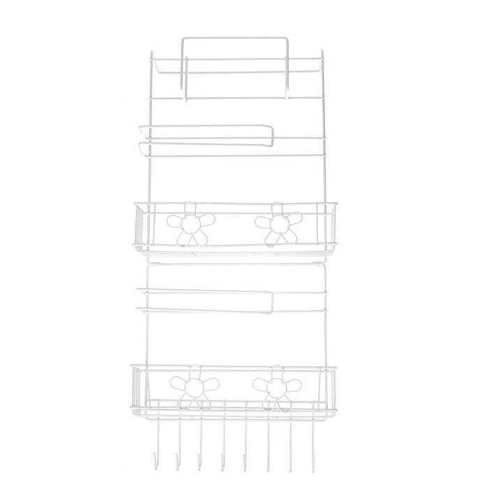 5 Tiers Fridge Hanging Rack Shelf Side Storage Spice Multi-Layer Side Holder Image 1