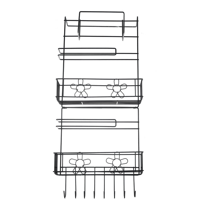 5 Tiers Fridge Hanging Rack Shelf Side Storage Spice Multi-Layer Side Holder Image 11