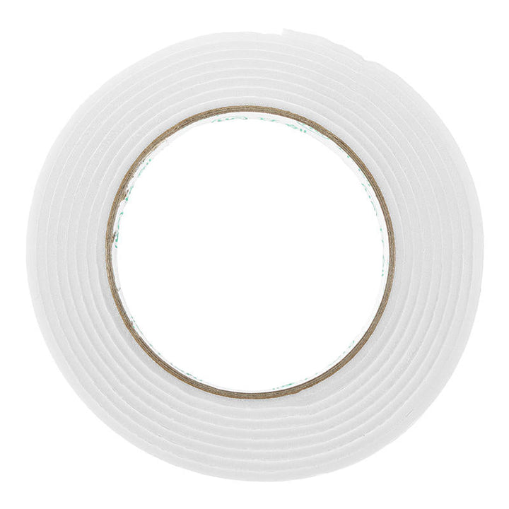 5Pcs 1.4cmx3m White PE Foam Double Sided Tape Strong Adhesive Sponge Mounting Tape Image 2