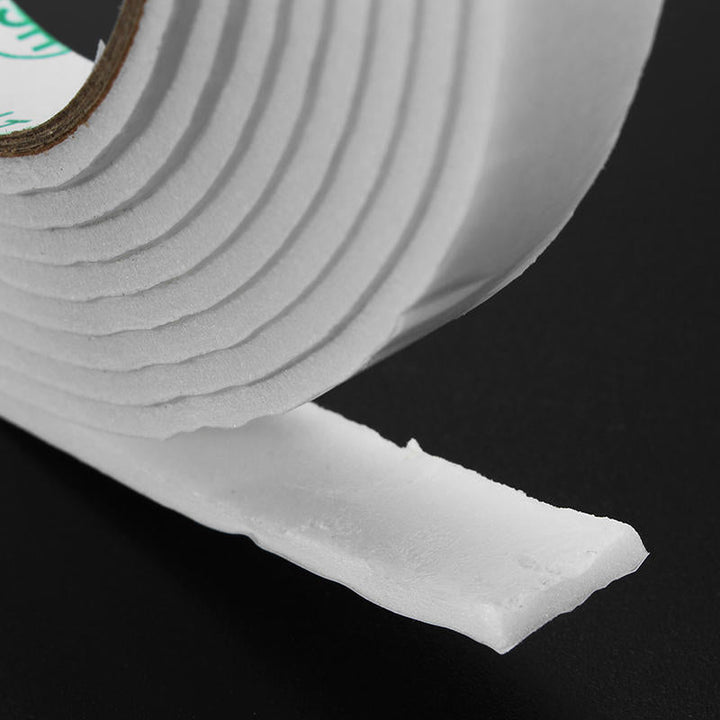 5Pcs 1.4cmx3m White PE Foam Double Sided Tape Strong Adhesive Sponge Mounting Tape Image 4