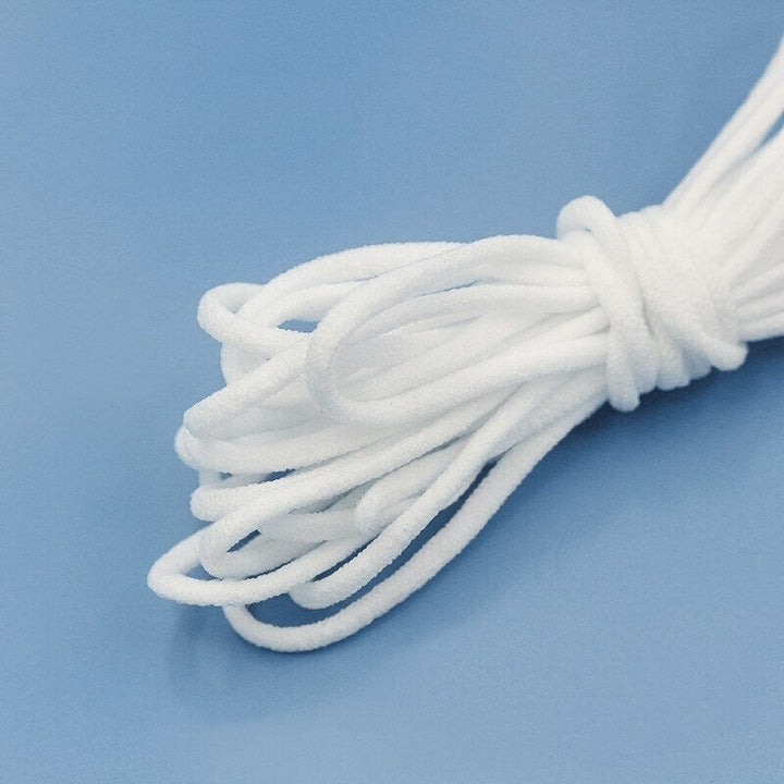 5Pcs 50m Round Elastic Band 3mm Cord Rope Ear Hanging DIY Crafts Sewing Image 4
