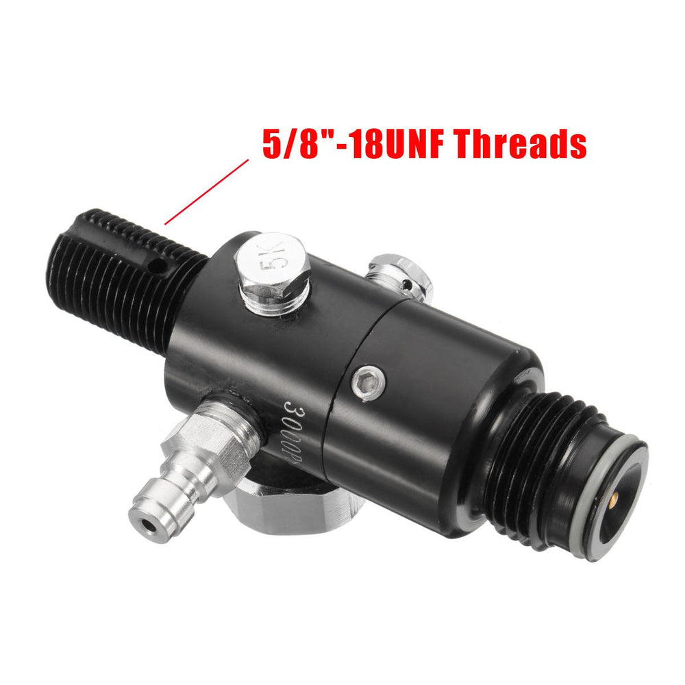 5/8 Inch 18UNF Thread Paint Valve Ball Regulator 3000psi HPA Air Tank Output 800psi Image 2