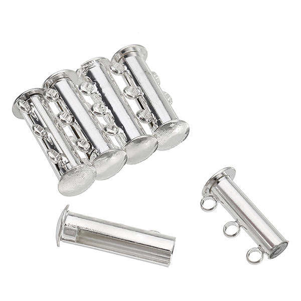 5pcs Magnetic Clasp Buckle Hooks With 2/3 Loops Metal Magnetic Buckle DIY Connectors Image 2