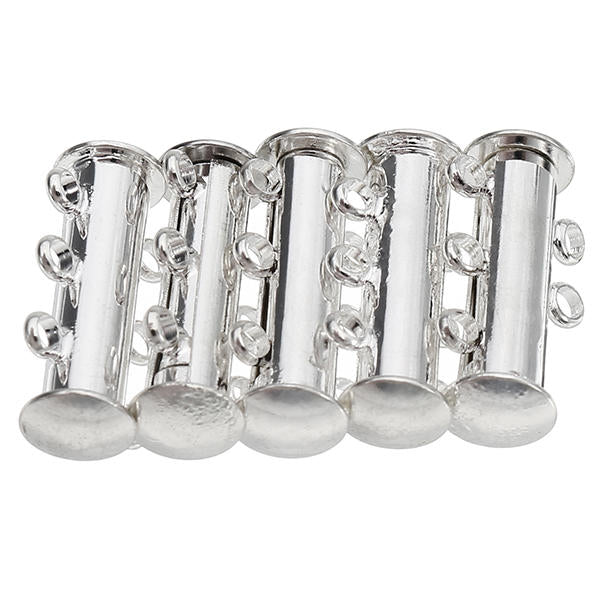 5pcs Magnetic Clasp Buckle Hooks With 2,3 Loops Metal Magnetic Buckle DIY Connectors Image 4
