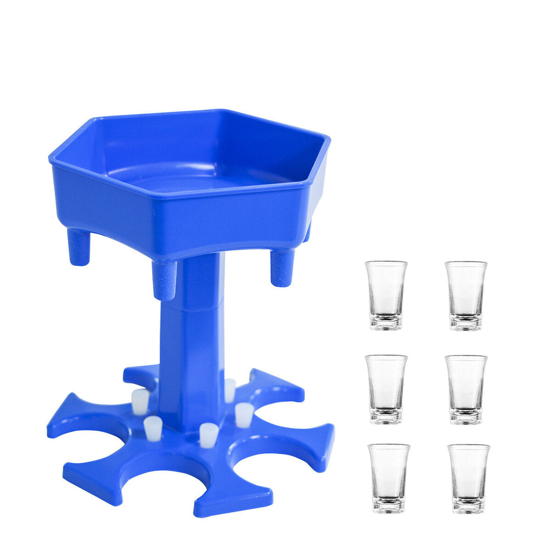 6 Shot Glass Dispenser Holder Liquid Dispenser Drinking Games Party Beverage Separator Tools Image 11