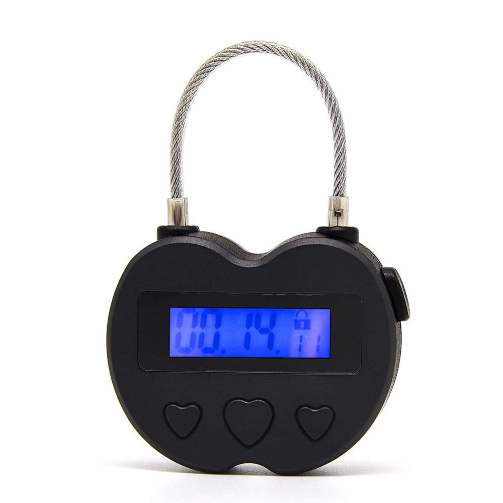 99 Hours USB Rechargeable Time out Padlock Max Timing Lock Digital Timer Alarming Padlock wLCD Display Screen Image 11