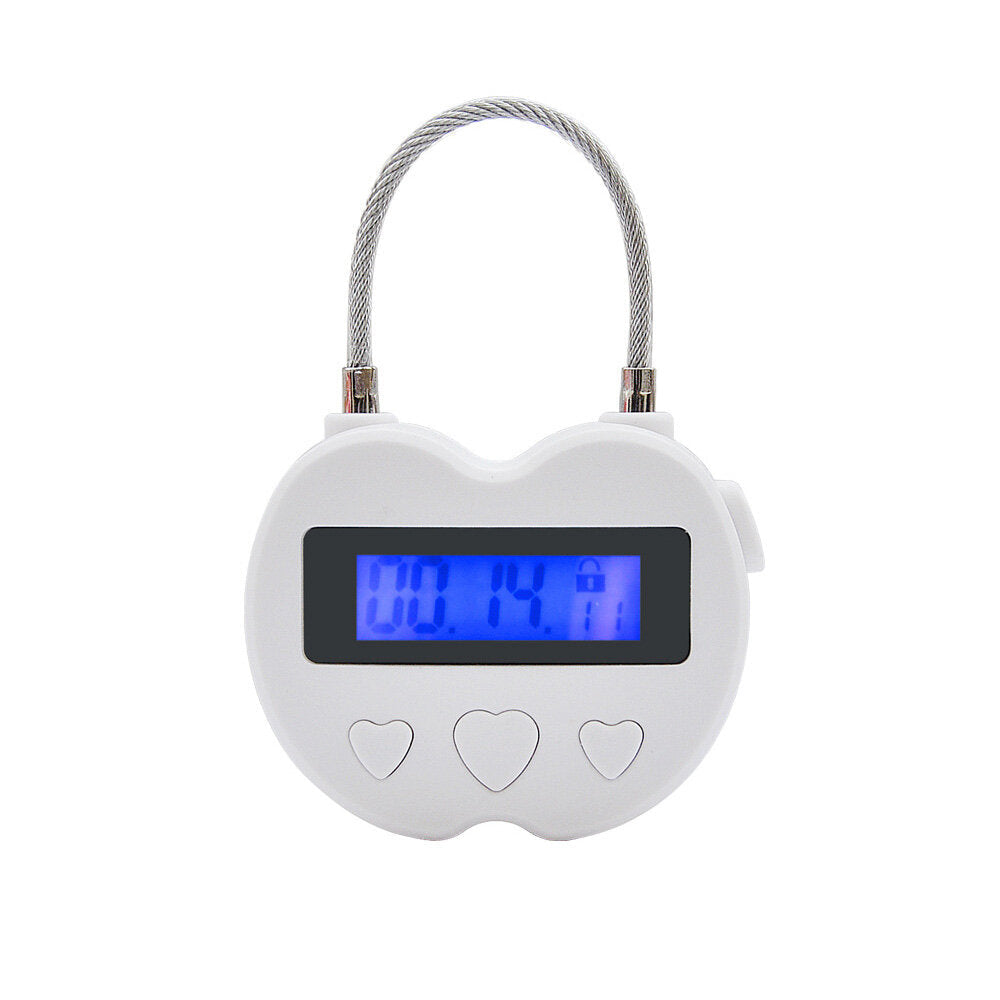 99 Hours USB Rechargeable Time out Padlock Max Timing Lock Digital Timer Alarming Padlock wLCD Display Screen Image 12