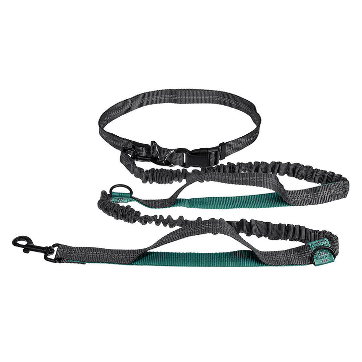 Adjustable Elastic Waist Belt Leash Hands Free Pet Dog Walking Hiking Running Image 1