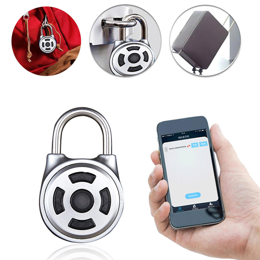 APP Intelligent Password Lock Android iOS APP Unlock Anti-Theft Security Combination Padlock Indoor Image 1