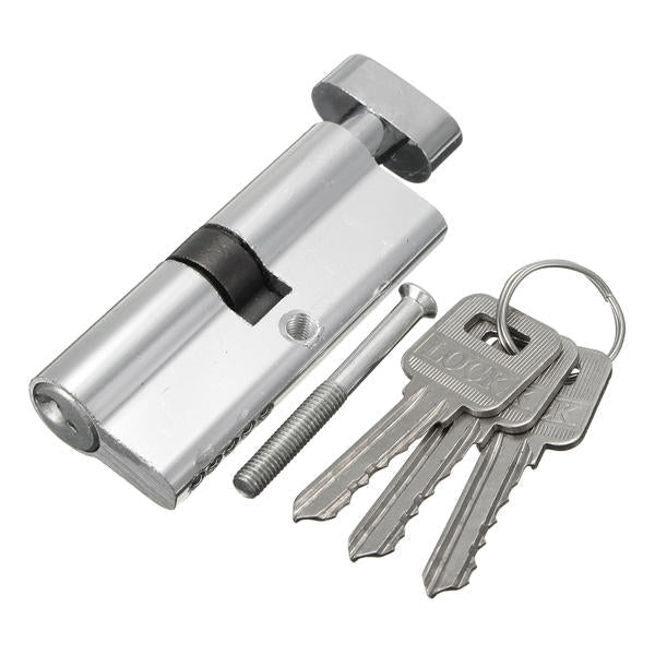 Aluminum Home Safety Lock Cylinder Door Cabinet Lock With 3 Keys 8929mm Image 1