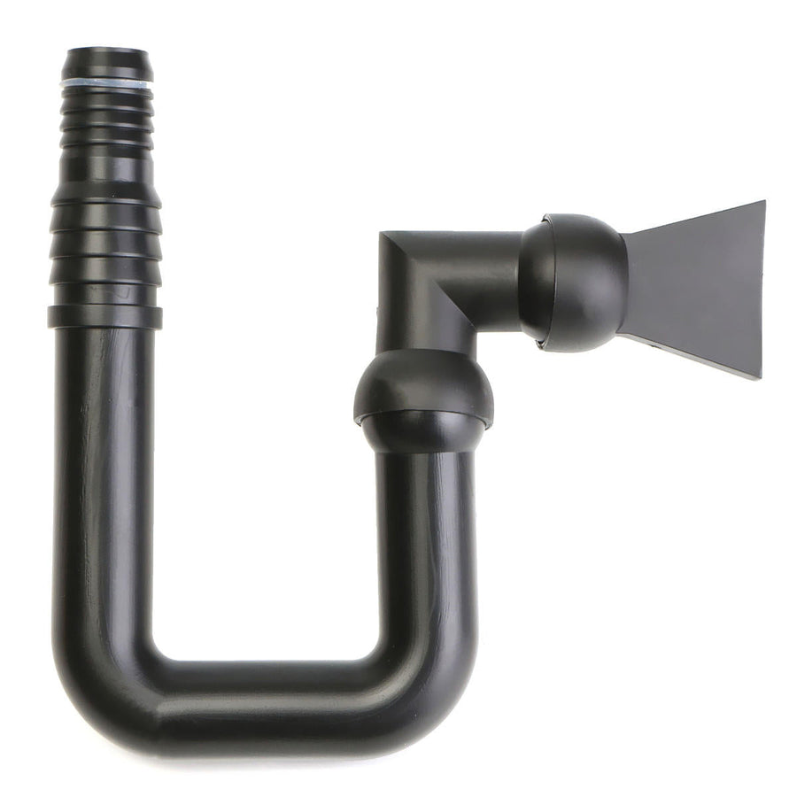Black Aquarium Multi Angle Outflow Water Pipe with Duck Bill Hose For Sump Tank Fish Image 1