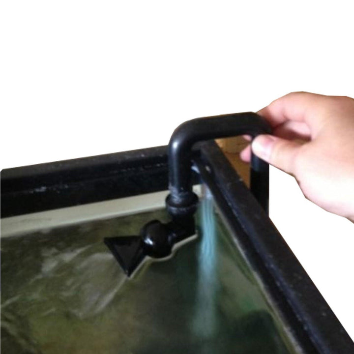 Black Aquarium Multi Angle Outflow Water Pipe with Duck Bill Hose For Sump Tank Fish Image 7