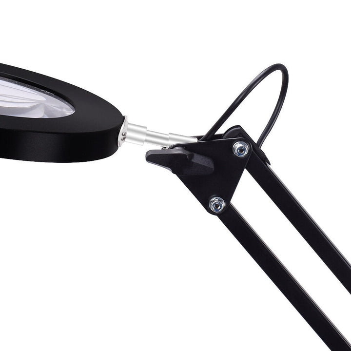 Flexible Desk Magnifier 5X USB LED Magnifying Glass 3 Colors Illuminated Magnifier Image 4
