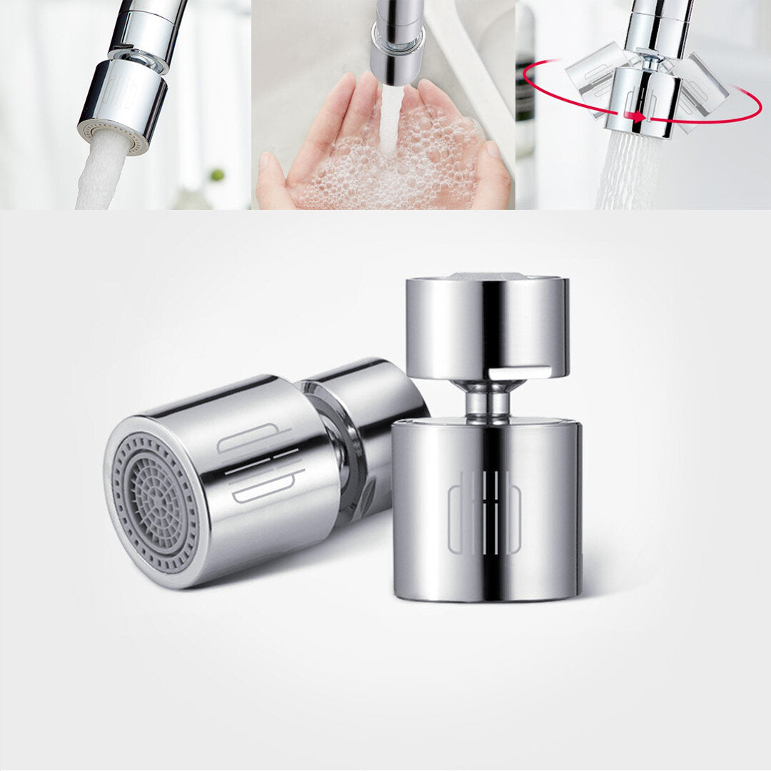 Kitchen Faucet Aerator Water Tap Nozzle Bubbler Saving Filter 360-Degree Double Function 2-Flow Splash-proof Connector Image 4