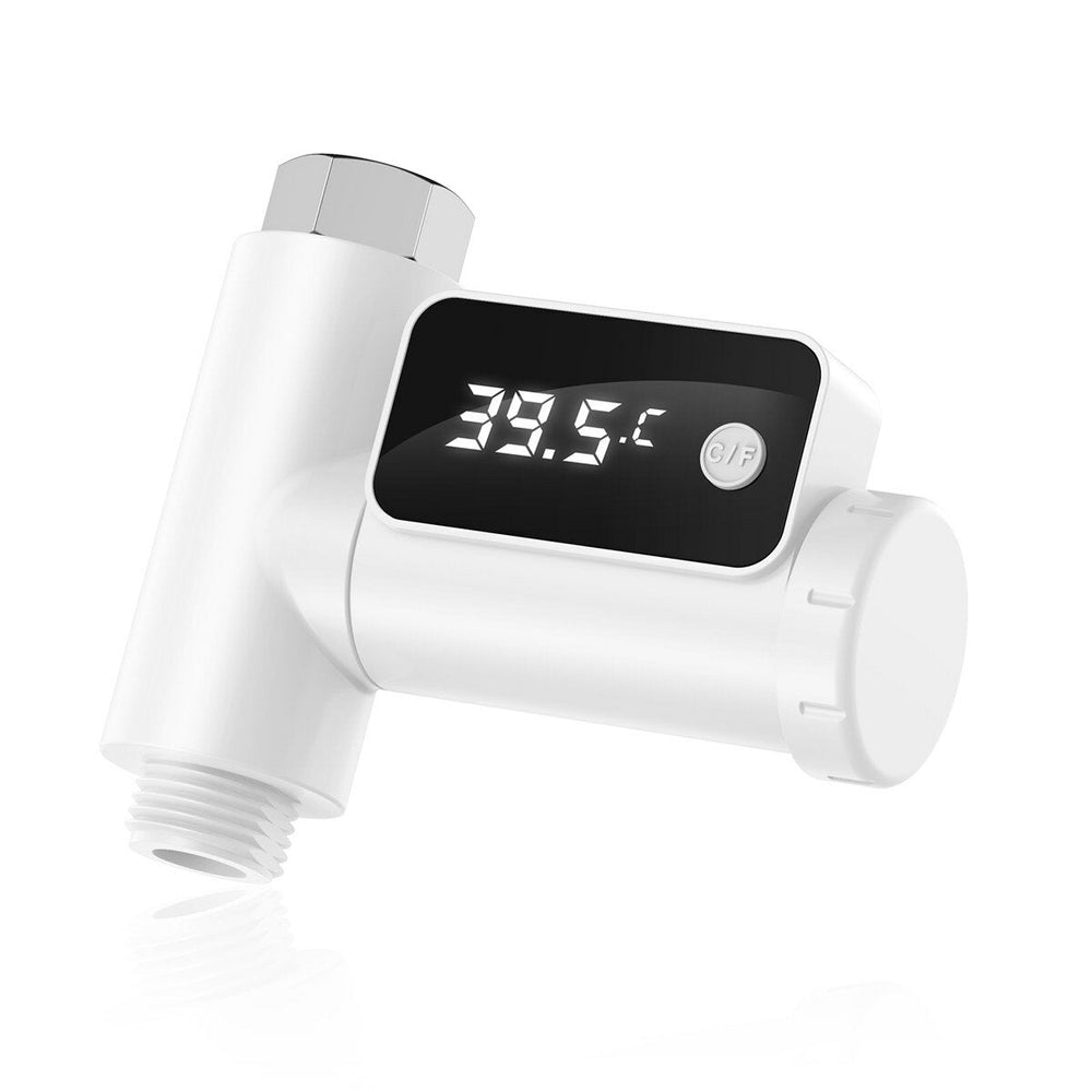 LED Display Home Water Shower Thermometer Flow Self-Generating Electricity Faucet Temperture Meter Monitor Energy Smart Image 2