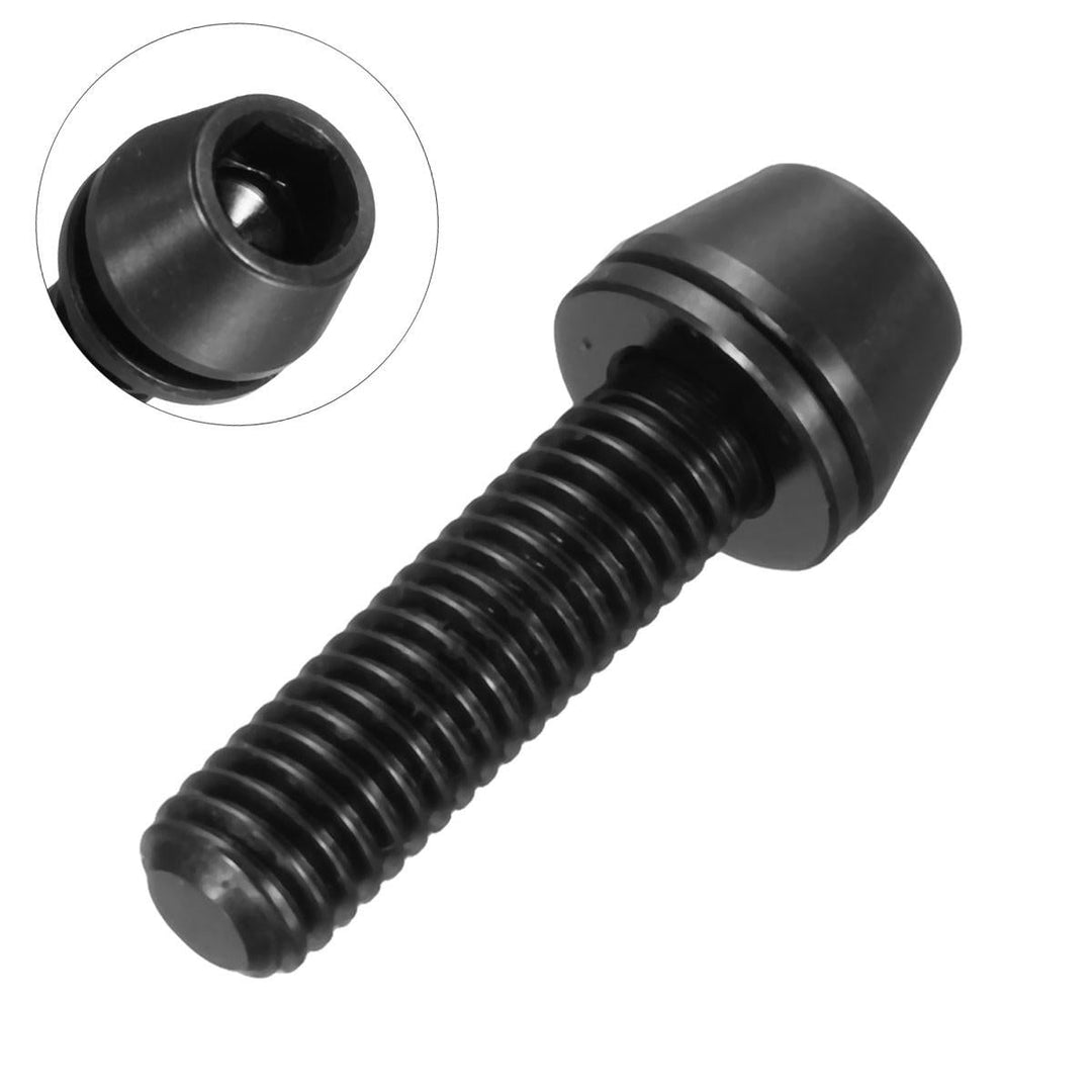 M5x16mm Titanium Ti Bolts Allex Hex Stem Tapered Head Screw with Washer Image 6