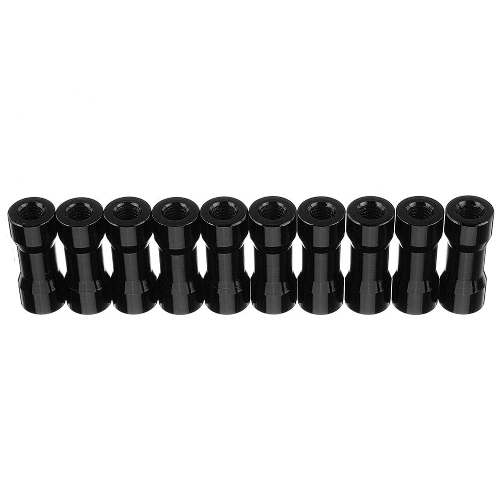 M3AS10 10Pcs M3 10mm Aluminum Alloy Standoff Spacer Round Column MultiColor Smooth Surface Image 1