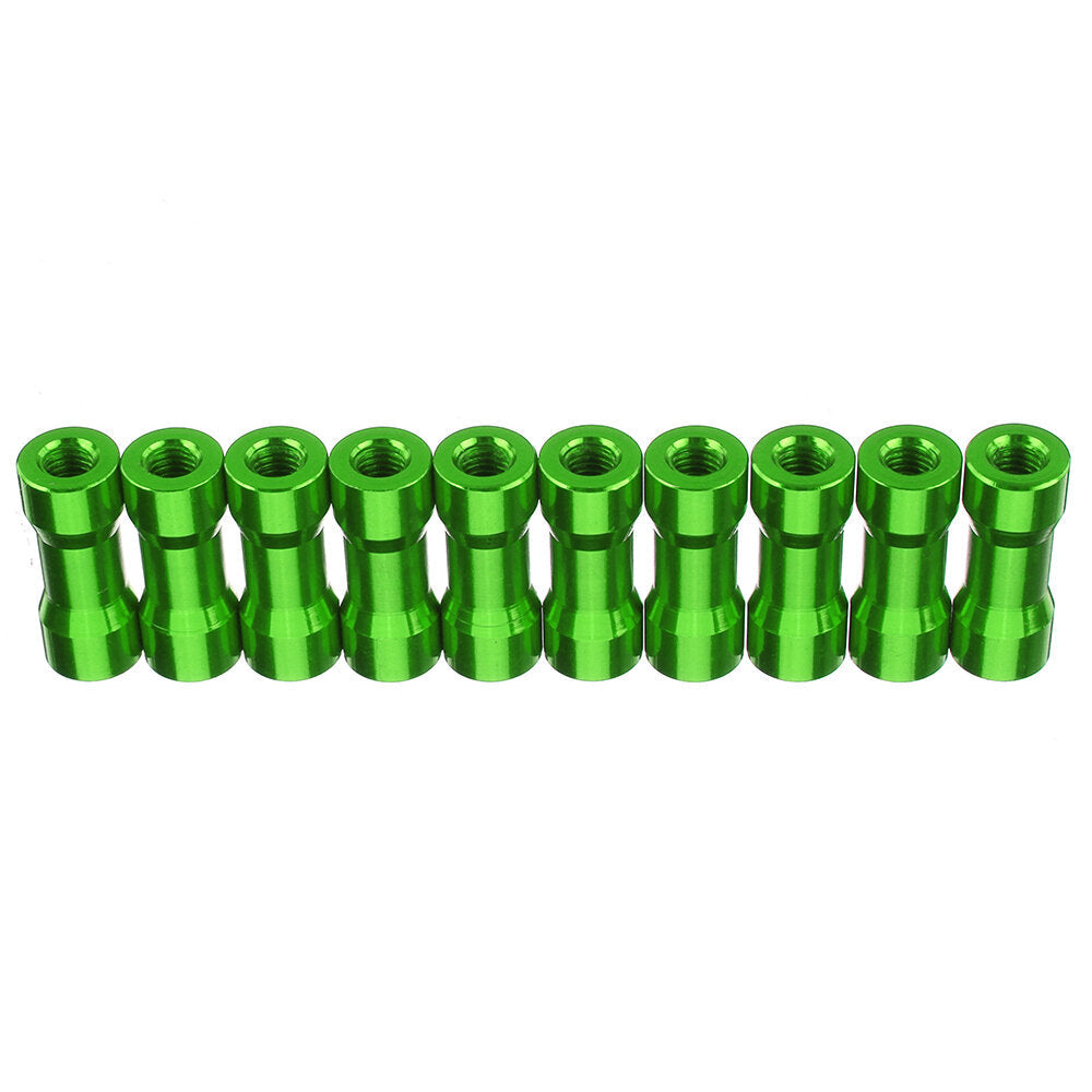 M3AS10 10Pcs M3 10mm Aluminum Alloy Standoff Spacer Round Column MultiColor Smooth Surface Image 3