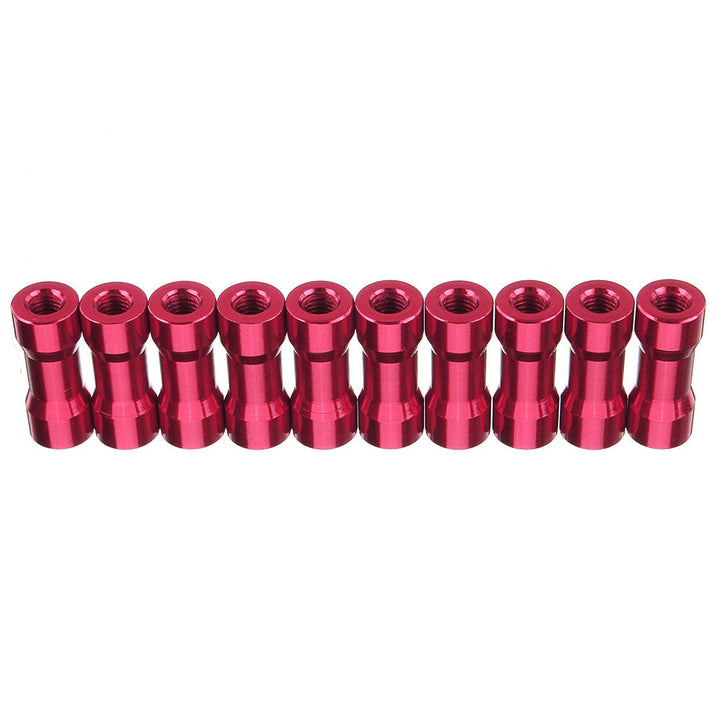 M3AS10 10Pcs M3 10mm Aluminum Alloy Standoff Spacer Round Column MultiColor Smooth Surface Image 4
