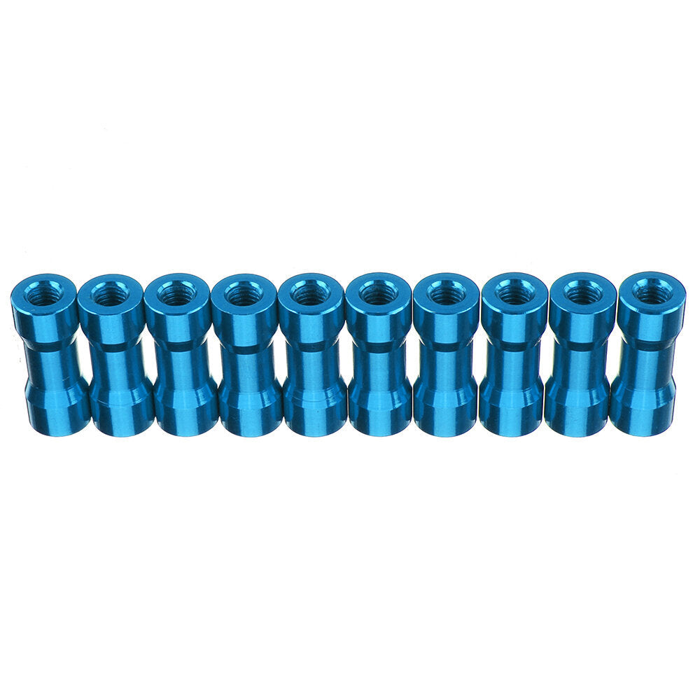 M3AS10 10Pcs M3 10mm Aluminum Alloy Standoff Spacer Round Column MultiColor Smooth Surface Image 7
