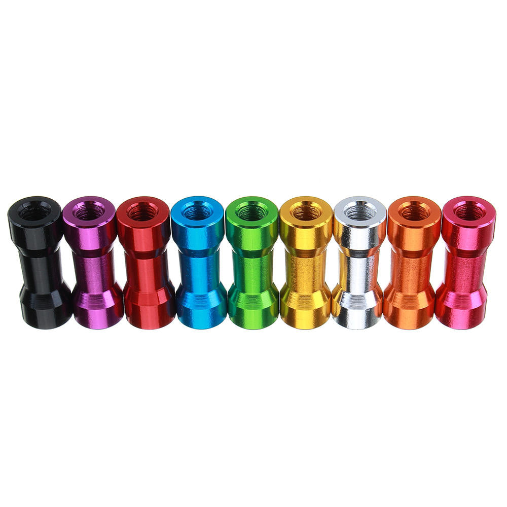 M3AS10 10Pcs M3 10mm Aluminum Alloy Standoff Spacer Round Column MultiColor Smooth Surface Image 11