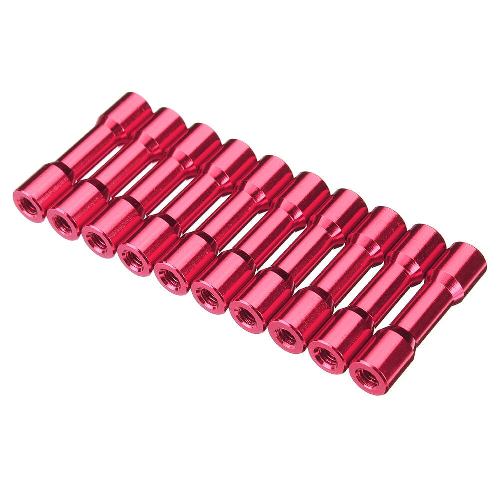 M3AS12 10Pcs M3 25mm Aluminum Alloy Standoff Spacer Round Column MultiColor Smooth Surface Image 1