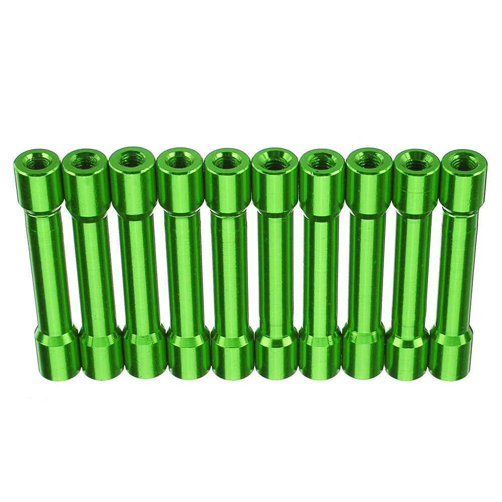 M3AS13 10Pcs M3 35mm Aluminum Alloy Standoff Spacer Round Column MultiColor Smooth Surface Image 2