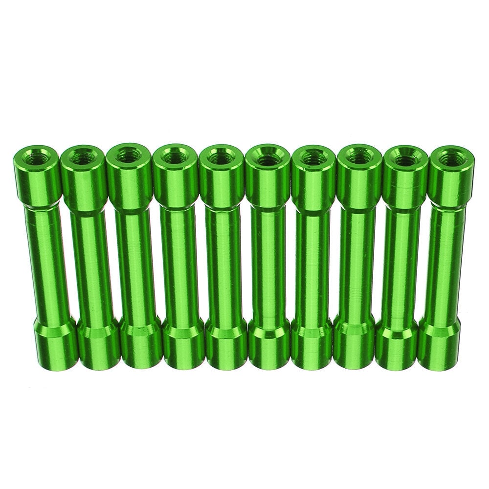 M3AS13 10Pcs M3 35mm Aluminum Alloy Standoff Spacer Round Column MultiColor Smooth Surface Image 1