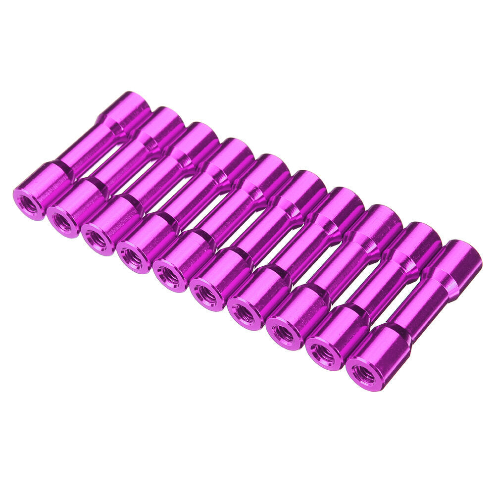 M3AS12 10Pcs M3 25mm Aluminum Alloy Standoff Spacer Round Column MultiColor Smooth Surface Image 6