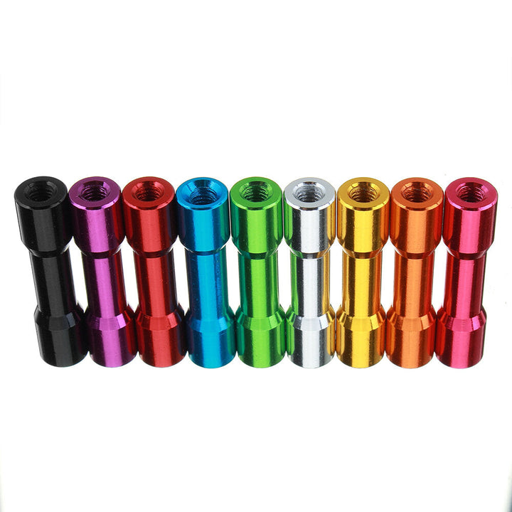 M3AS12 10Pcs M3 25mm Aluminum Alloy Standoff Spacer Round Column MultiColor Smooth Surface Image 9