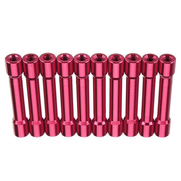 M3AS13 10Pcs M3 35mm Aluminum Alloy Standoff Spacer Round Column MultiColor Smooth Surface Image 4