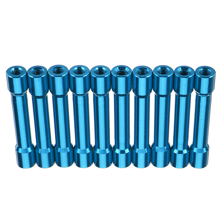 M3AS13 10Pcs M3 35mm Aluminum Alloy Standoff Spacer Round Column MultiColor Smooth Surface Image 6