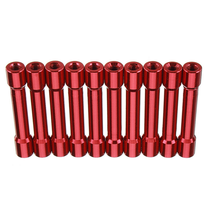 M3AS13 10Pcs M3 35mm Aluminum Alloy Standoff Spacer Round Column MultiColor Smooth Surface Image 7