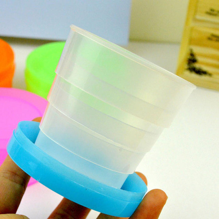Plastic Outdoor Folding Water Cup Camping Hiking Folding Drinking Cup Image 3
