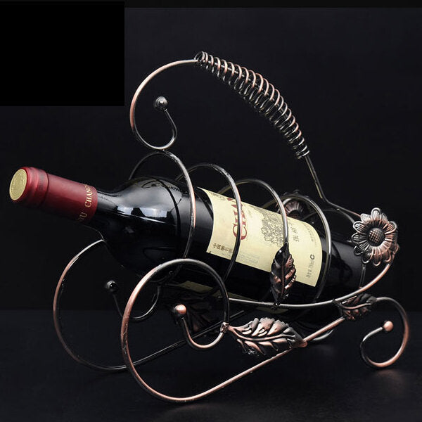 Retro Wine Champange Bottle Rack Holder Wine Accessaries Home Decoration Image 2