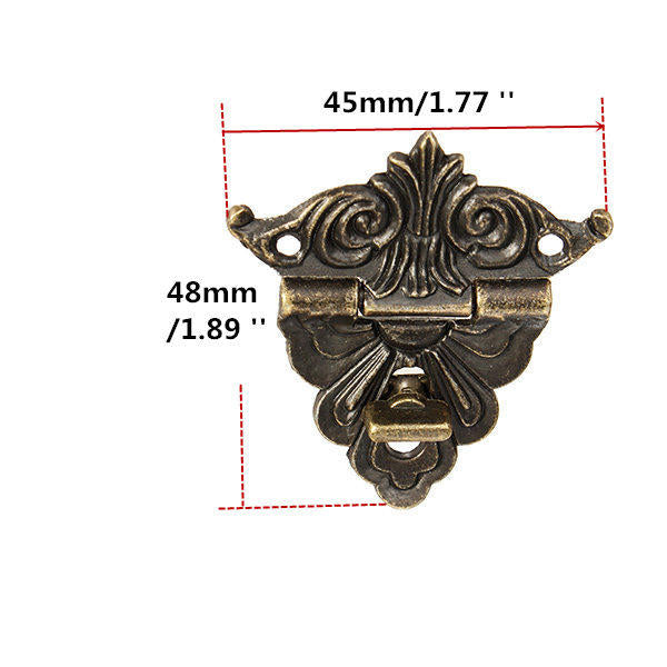 Small Box Buckle Clasp Antique Buckle Alloy Buckle Box Wooden Wine Box Lock Image 4