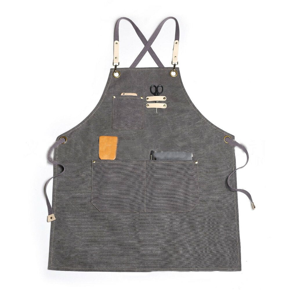 Sleeveless Apron Waterproof Woodworking Anti-fouling Polyester Apron For DIY Woodworking Enthusiast Image 1