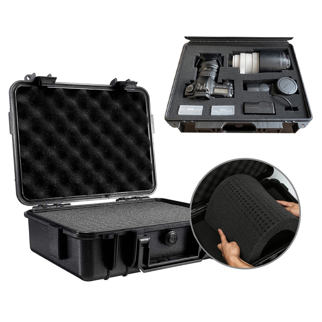 Waterproof Hard Carry Tool Case Bag Storage Box Camera Photography with Sponge Image 4