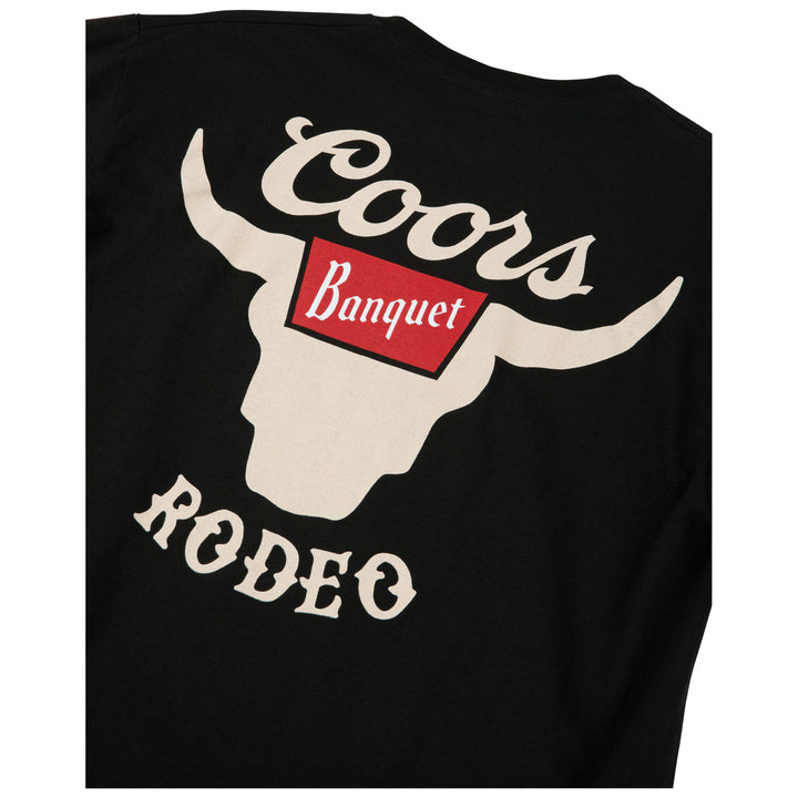 Coors Banquet Rodeo Horns Logo Front and Back Print T-Shirt Image 4